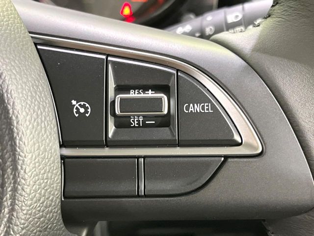 【クルーズコントロール】高速道路もラクラク走行。アクセルを離しても一定速度で走行ができ、長距離運転時の負担を軽減！加速・減速も簡単なスイッチ操作で調整できます。