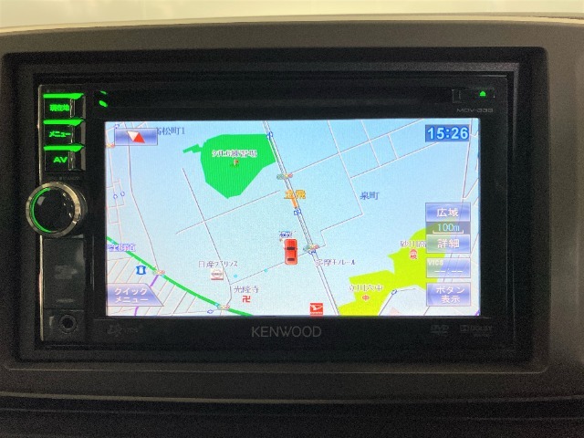 【ナビゲーション】ケンウッドナビ（MDV-333）を装備しております。社外製品の為、保証の対象外となりますのでご了承お願い致します。