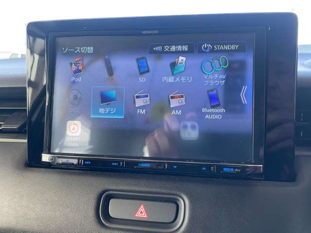 カーナビ付きです。カーナビの機能や保証につきましては、担当スタッフまでお尋ねください。