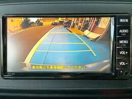 ★バックカメラ映像★バックドア中央に設置したカメラが車両後方映像をとらえ、ナビ画面に映し出します。バック時や、駐車時にとても便利です♪