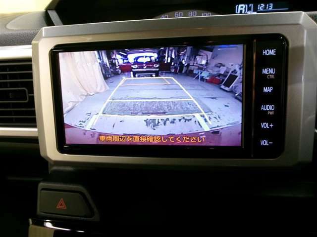 車庫入れなどでバックする際に後方確認ができて便利です。車庫入れ苦手な人もこれで安心！！