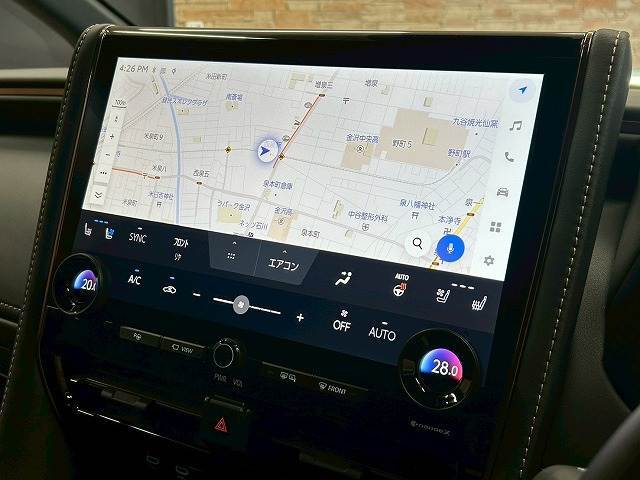 【純正メーカーナビ】装備でフルセグTV視聴やBluetooth等充実装備。