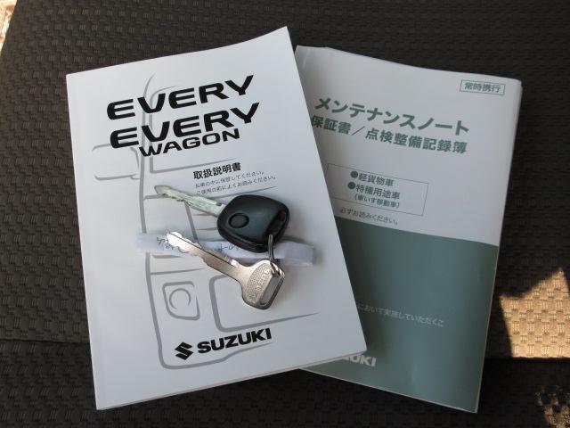 キーレスキーです。スペアキーもご用意しました。取扱説明書、メンテナンスノート付。