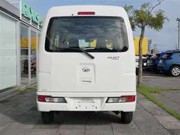 真後ろから見た状態です。