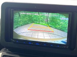 【バックカメラ】駐車時に後方がリアルタイム映像で確認できます。大型商業施設や立体駐車場での駐車時や、夜間のバック時に大活躍！運転スキルに関わらず、今や必須となった装備のひとつです！