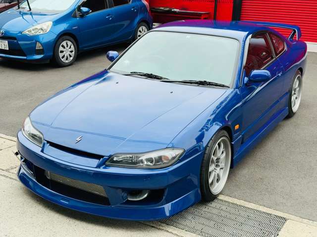 ■フロントビュー■●エアロ（F/S）●Fワイドフェンダー●WORKホイール●HKS前置きIC●BeeRマフラー●CUSCO車高調●パワーFC＆FCコマンダー●GReddyプロフェックB