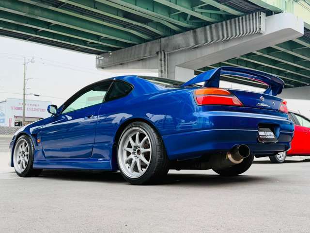 ■リアビュー■●エアロ（F/S）●Fワイドフェンダー●WORKホイール●HKS前置きIC●BeeRマフラー●CUSCO車高調●パワーFC＆FCコマンダー●GReddyプロフェックB