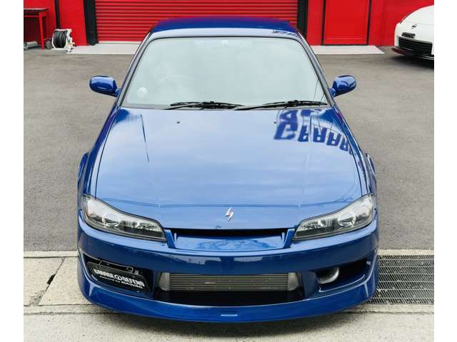 ■フロントビュー■●エアロ（F/S）●Fワイドフェンダー●WORKホイール●HKS前置きIC●BeeRマフラー●CUSCO車高調●パワーFC＆FCコマンダー●GReddyプロフェックB