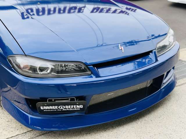 ■フロントビュー■●エアロ（F/S）●Fワイドフェンダー●WORKホイール●HKS前置きIC●BeeRマフラー●CUSCO車高調●パワーFC＆FCコマンダー●GReddyプロフェックB