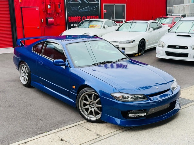 ■フロントビュー■●エアロ（F/S）●Fワイドフェンダー●WORKホイール●HKS前置きIC●BeeRマフラー●CUSCO車高調●パワーFC＆FCコマンダー●GReddyプロフェックB