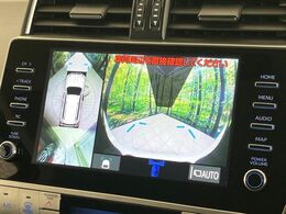 【パノラミックビューモニター】専用のカメラにより、上から見下ろしたような視点で360度クルマの周囲を確認することができます☆死角部分も確認しやすく、狭い場所での切り返しや駐車もスムーズに行えます。