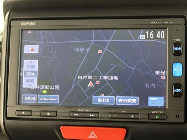 ナビ装着車で知らない道もラクラク♪