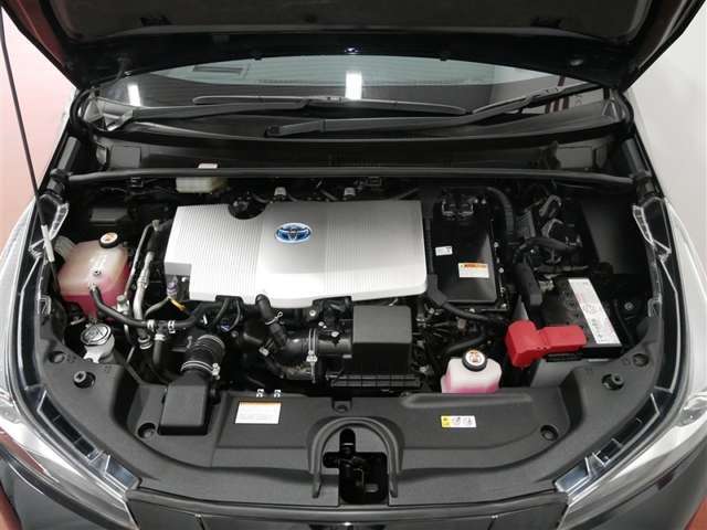 普段はあまり見ないエンジンルーム内も綺麗に仕上げています。見えないところも清潔に保ちたいですよね。