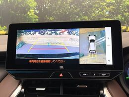 【パノラミックビューモニター】専用のカメラにより、上から見下ろしたような視点で360度クルマの周囲を確認することができます☆死角部分も確認しやすく、狭い場所での切り返しや駐車もスムーズに行えます。