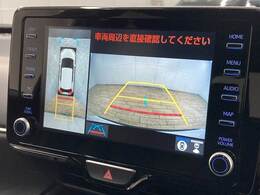 【パノラミックビューモニター】専用のカメラにより、上から見下ろしたような視点で360度クルマの周囲を確認することができます☆死角部分も確認しやすく、狭い場所での切り返しや駐車もスムーズに行えます。