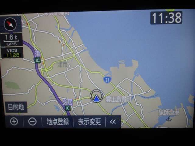 地図画面はこのように分かりやすく表示されます♪目的地を設定して快適なドライブにしましょう！
