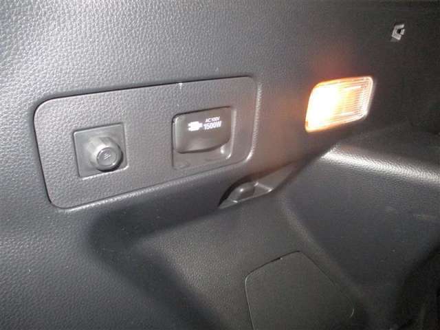 非常時やキャンプなどに役立つAC100Vコンセント装備しています♪