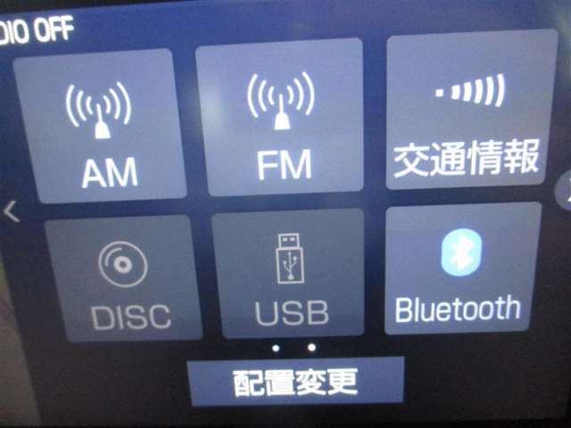 AM、FMラジオ、交通情報、CDDVD再生、USB、Bluetooth装備しています♪