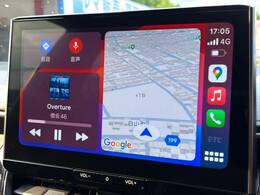 【10.5インチ　ディスプレイオーディオ】大画面のディスプレイはAppleCarPlayやAndroidAutoが利用可能。大きな画面でスマホナビアプリ等が利用いただけます♪