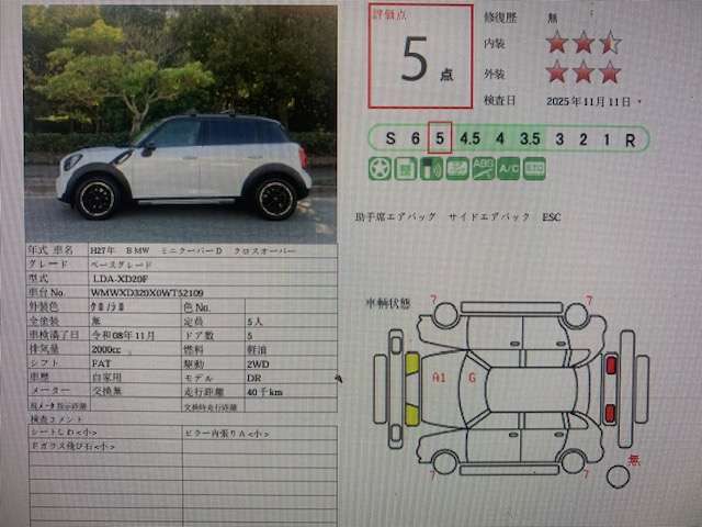 AIS評価5点の内外装美車です。