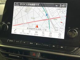 【ナビゲーション】目的地までしっかり案内してくれる使いやすいナビ。Bluetooth接続すればお持ちのスマホやMP3プレイヤーの音楽を再生可能！毎日の運転がさらに楽しくなります！！