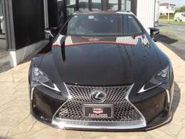 ブラックLC500Lパッケージ　V8！5000cc　OPマークレビンソン/OPモデリスタフルエアロ/OP21インチAW/純正ナビ・Bカメラ・ETC2.0・HUD・3眼LED/バイパーセキュリティ