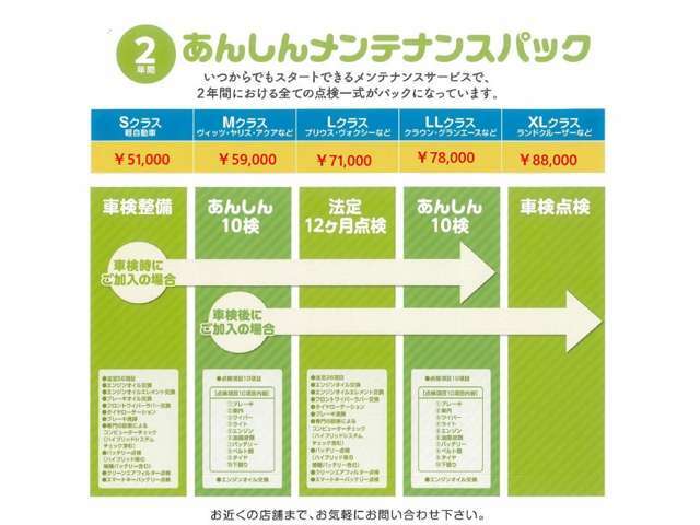 Bプラン画像：当社は、県内ヶ所の店舗で、お車のご購入後のサポートもさせて頂きます！詳しくはスタッフまでお問い合わせ下さい。