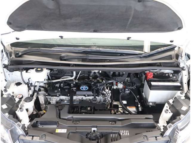 エンジンルームもクリーニング済みです。きれいにしているとトラブルの早期発見が出来ますね！