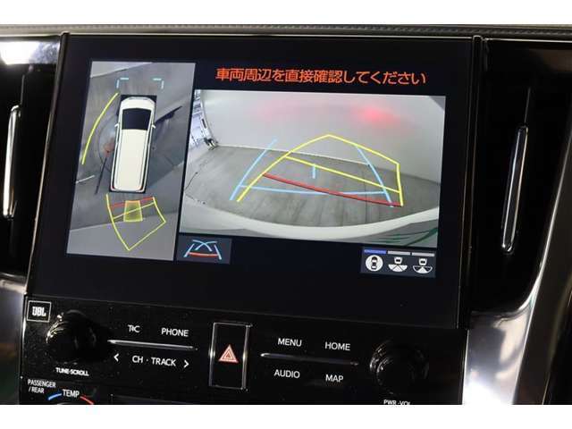 車両を上から見たような映像表示するパノラミックビューモニター付き！