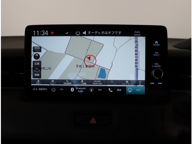 ホンダ純正メモリーナビ付なので、迷わず目的地まで安心。