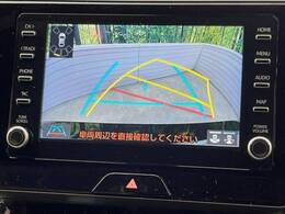 【バックカメラ】駐車時に後方がリアルタイム映像で確認できます。大型商業施設や立体駐車場での駐車時や、夜間のバック時に大活躍！運転スキルに関わらず、今や必須となった装備のひとつです！