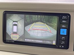 【パノラマモニター】専用のカメラにより、上から見下ろしたような視点で360度クルマの周囲を確認することができます☆死角部分も確認しやすく、狭い場所での切り返しや駐車もスムーズに行えます。