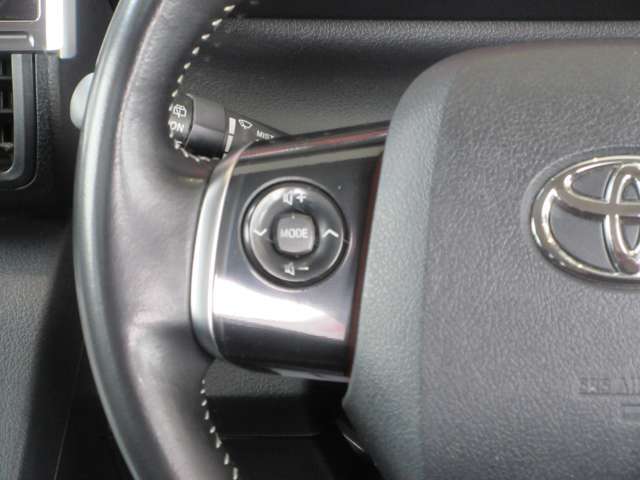 ハンドル左にはオーディオスイッチを装備しております。