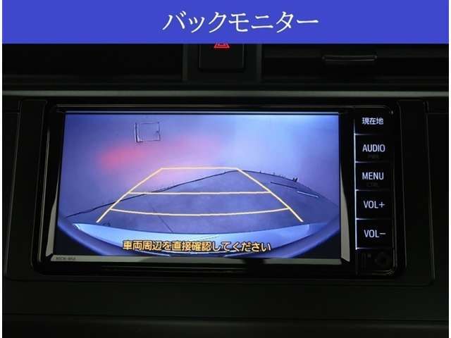 【カメラ】バックカメラが付いていますので車庫入れ時の後方確認も安心です。