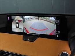360度ビューモニター　4つのカメラで前後左右、俯瞰映像を表示、ドライバーからは見えない領域の危険認知をサポートします。また、シースルーモードも使用出来ます★♪★♪