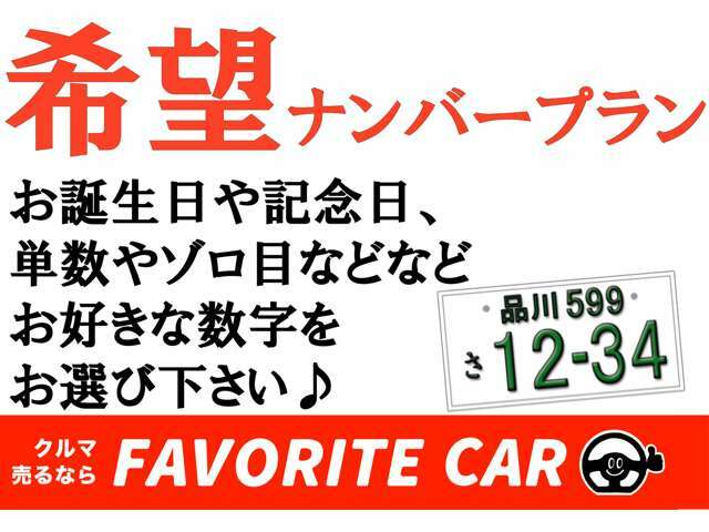 Aプラン画像：お誕生日、記念日、ゾロ目など、お好きな番号をお選び下さい。