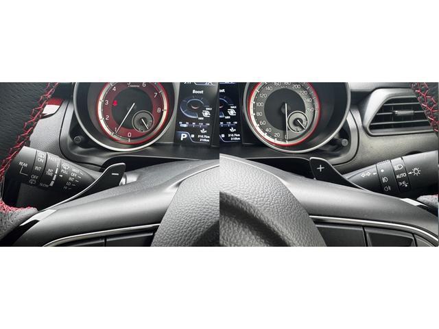 AT車にもマニュアル操作の楽しさを！パドルシフト搭載しています。下り坂などでエンジンブレーキを効かせたいときなどにも一役買います！