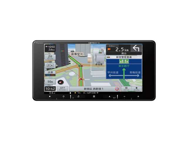パイオニア楽ナビRW821D。フルセグテレビ・Bluetooth機能付き。地図機能も装備していおります。