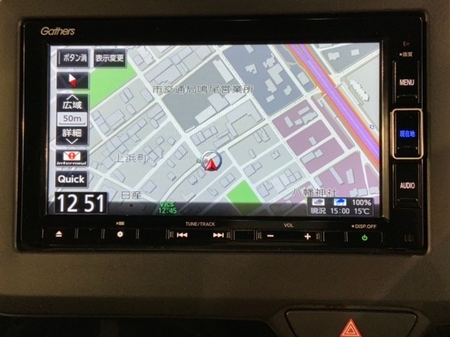 ギャザズナビ搭載です。知らない道も安心ですね！