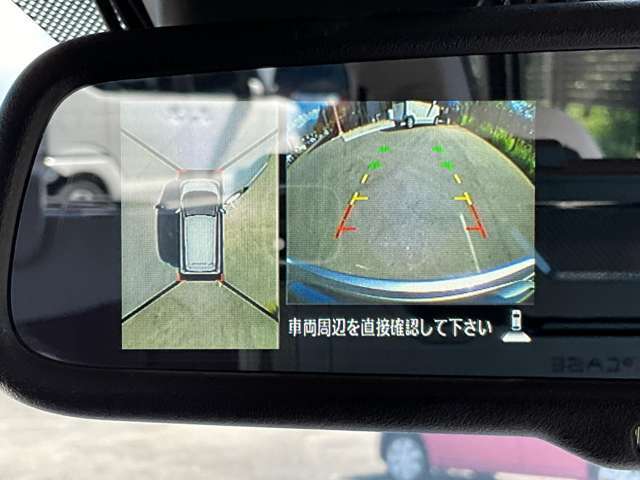 【全方位カメラ】上空からの視点で駐車を行なうことが可能です。狭い場所での駐車にはとても役立ちます♪