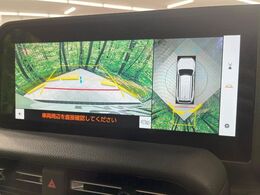 【パノラミックビューモニター】専用のカメラにより、上から見下ろしたような視点で360度クルマの周囲を確認することができます☆死角部分も確認しやすく、狭い場所での切り返しや駐車もスムーズに行えます。