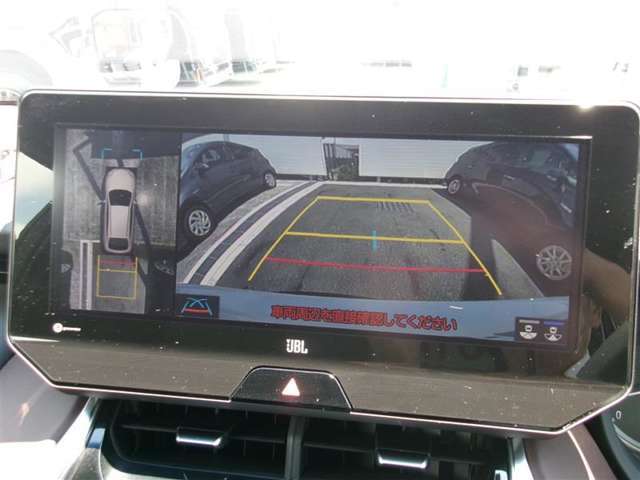 【全周囲モニター】フロント＋サイド＋バックにカメラが装着されています。車庫入れが苦手な方もこれがあれば安心ですね。