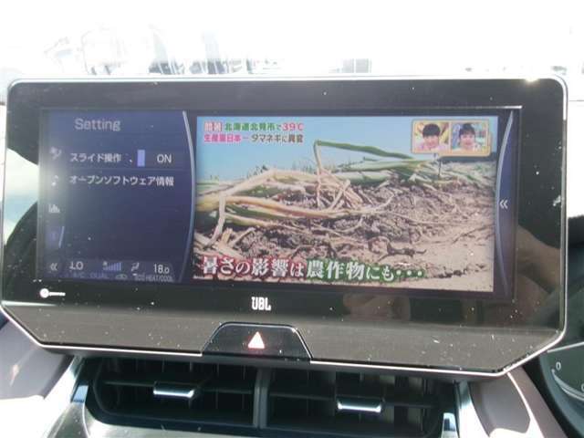 ドライブの休憩時に地デジの視聴が可能です