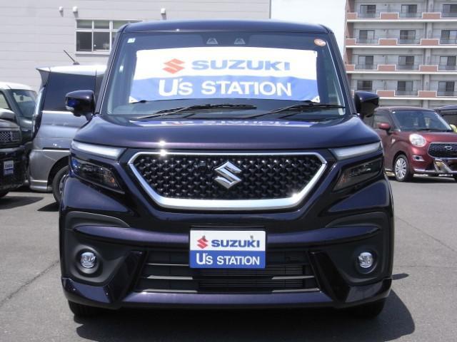 スズキ　ソリオバンディットHYBRID-SV　R7(2025)年式　走行距離(撮影時点)18km　車検満了R10(2028)年3月　5人乗り　衝突被害軽減システム　リヤパーキングセンサー　クルコン　オートライト　全方位カメラ装着