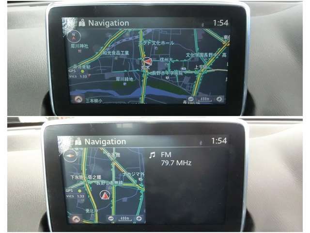 ショップオプションのナビも装備☆ナビだけでなくオーディオ画面との2画面表示などお客様にフィットしたマツコネでドライブをお楽しみください。