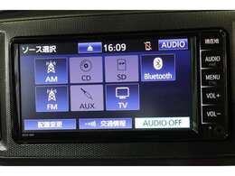 CD・SDオーディオ・Bluetoothオーディオ再生可能♪ワンセグTV視聴可能