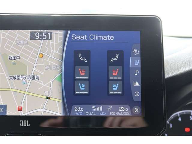 【シートヒーター＆ベンチレーション】運転席、助手席ともにシートヒーター＆ベンチレーション装備です。暑い日は冷たい空気をシートに送り、寒い日はシートを温めてくれますので快適です♪
