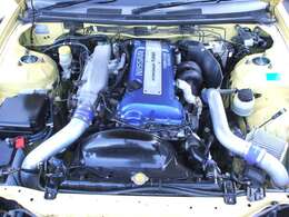 スペックRエンジン換装、前域インタークーラー、NISMOクラッチ、フライホイール装着
