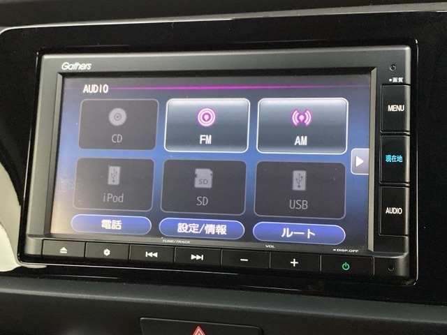 ナビ機能だけではありません、オーディオ機能も充実しています。