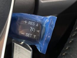 【クルーズコントロール】高速道路もラクラク走行。アクセルを離しても一定速度で走行ができ、長距離運転時の負担を軽減！加速・減速も簡単なスイッチ操作で調整できます。